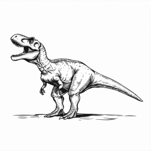 Allosaurus - Allosaurus Dinosaurier Malvorlage