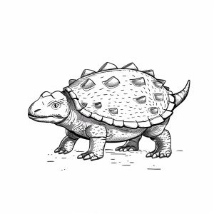 Ankylosaurus - Ankylosaurus Dinosaurier Malvorlage