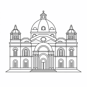 Architekt - Architektur Ausmalbild für Kinder