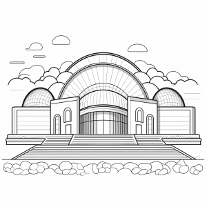 Architekt - Architektur-Ausmalbild für angehende Baumeister