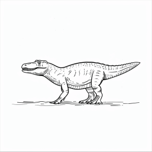 Baryonyx - Baryonyx Dinosaurier Malvorlage