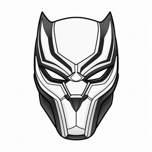 Black Panther - Black Panther Heldenmaske für Kinder