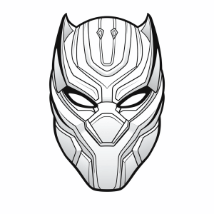 Black Panther - Kinder Panther-Helden-Maske