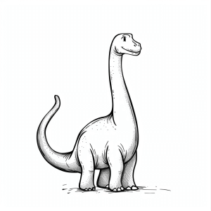 Brachiosaurus - Brachiosaurus Ausmalerlebnis für Kinder