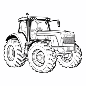 CaseIH - Traktor Ausmalbild für Kinder