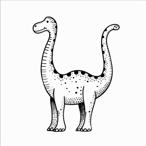 Diplodocus - Diplodocus Dinosaurier zum Ausmalen