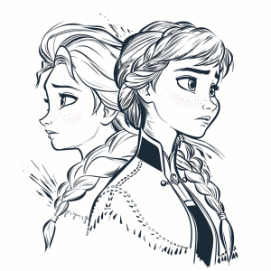 Elsa und Anna aus Frozen - Elsa und Anna Ausmalabenteuer