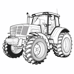 Fendt - Fendt Traktor Malvorlage für Kinder