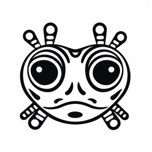 Frosch - Frosch Gesichtsmaske für Kinder