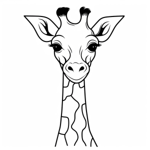 Giraffe - Giraffe Zeichnung Ausmalen