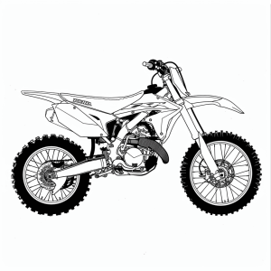 Honda CRF450L - Honda CRF450L Offroad-Motorrad Ausmalbild