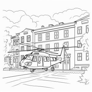 Hubschrauberlandeplatz - Hubschrauber-Landeplatz für kindliche Kreativität