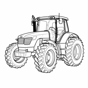 Kubota - Traktor Ausmalbild für kleine Landwirte