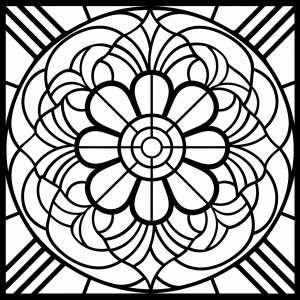 Mandala mit Buchstabe A - Abenteuerliches A zum Ausmalen