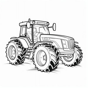 MasseyFerguson - Traktor Ausmalbild für Kinder