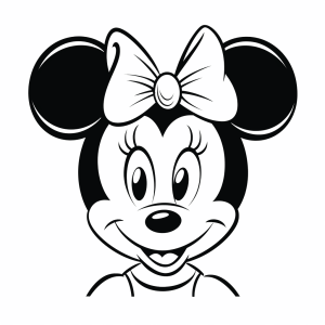 Minnie Mouse - Minnie Maus Ausmalbild