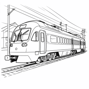 Modelleisenbahn - Eisenbahn Abenteuer zum Ausmalen