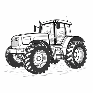 NewHolland - Traktor Ausmalseite für Kinder