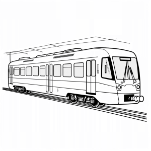 Passagierzug - Passagierzug Ausmalabenteuer