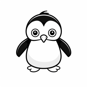 Pinguin - Pinguin-Ausmalspaß für Kinder