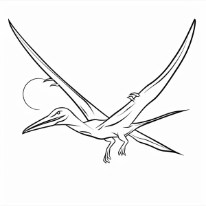 Pteranodon - Pteranodon Ausmalbild: Gigant der Urzeit