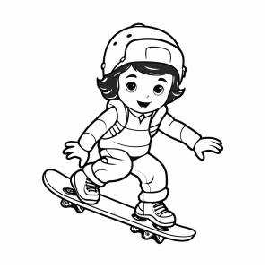 Snowboarden - Snowboard-Action Malvorlage