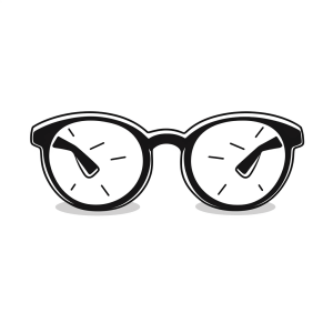 Sonnenbrille - Sonnenbrille mit Uhr Ausmalvorlage