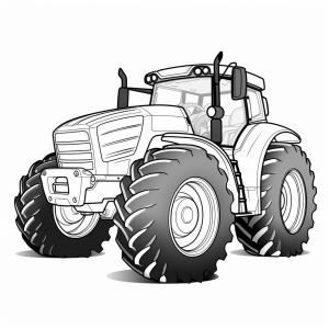 Steyr - Traktor Malvorlage für Kinder