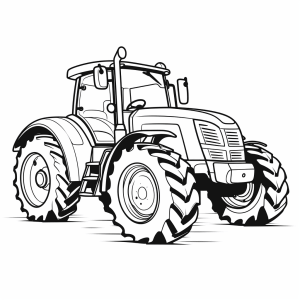 Steyr - Traktor Malvorlage für Kinder