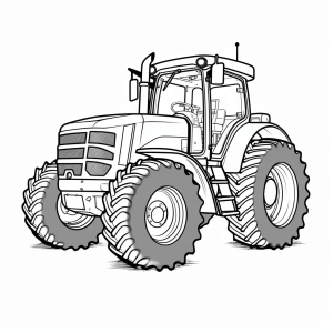 Steyr - Traktor Malvorlage für Kinder