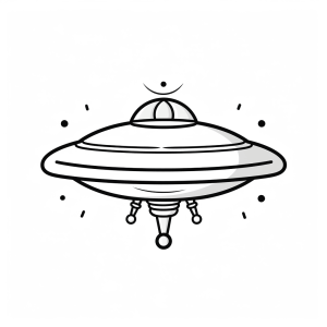 UFO - UFO Abenteuer Ausmalbild