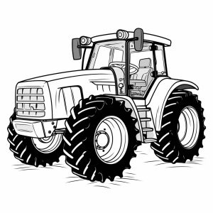 Valtra - Traktor Ausmalvorlage für Kinder